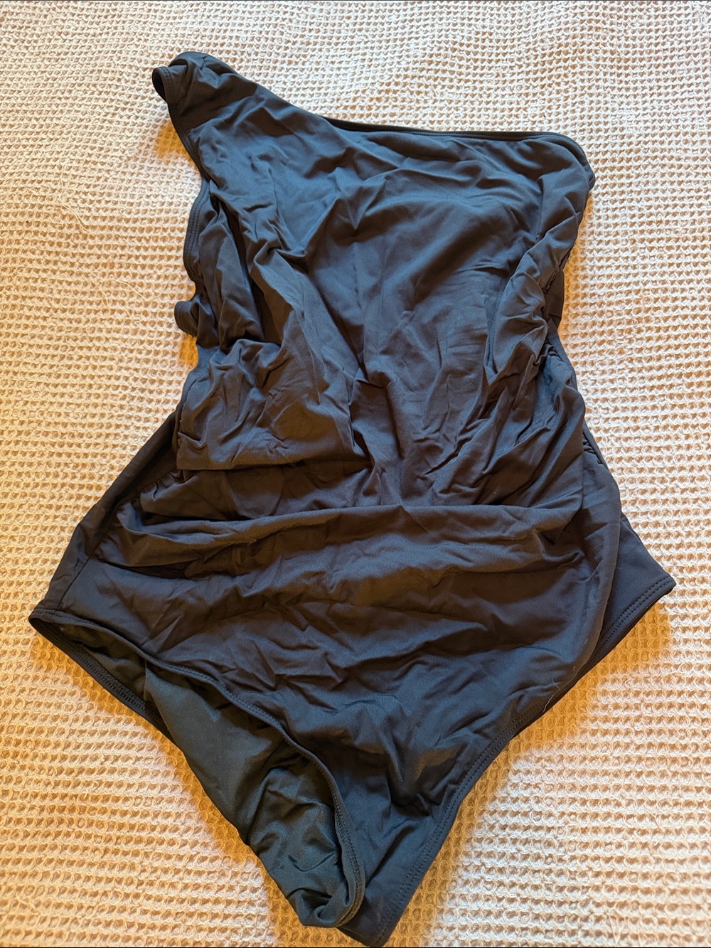 Sculpting Black One-Piece Swimsuit for Women